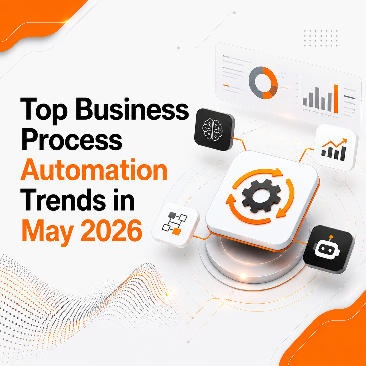Business process automation trends in 2026 with AI-powered workflow automation and digital business operations visuals.
