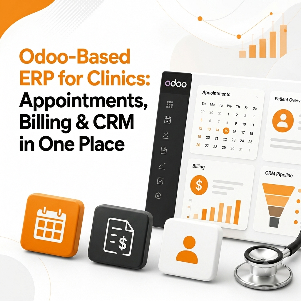 Odoo clinic management ERP system for appointments billing & CRM management