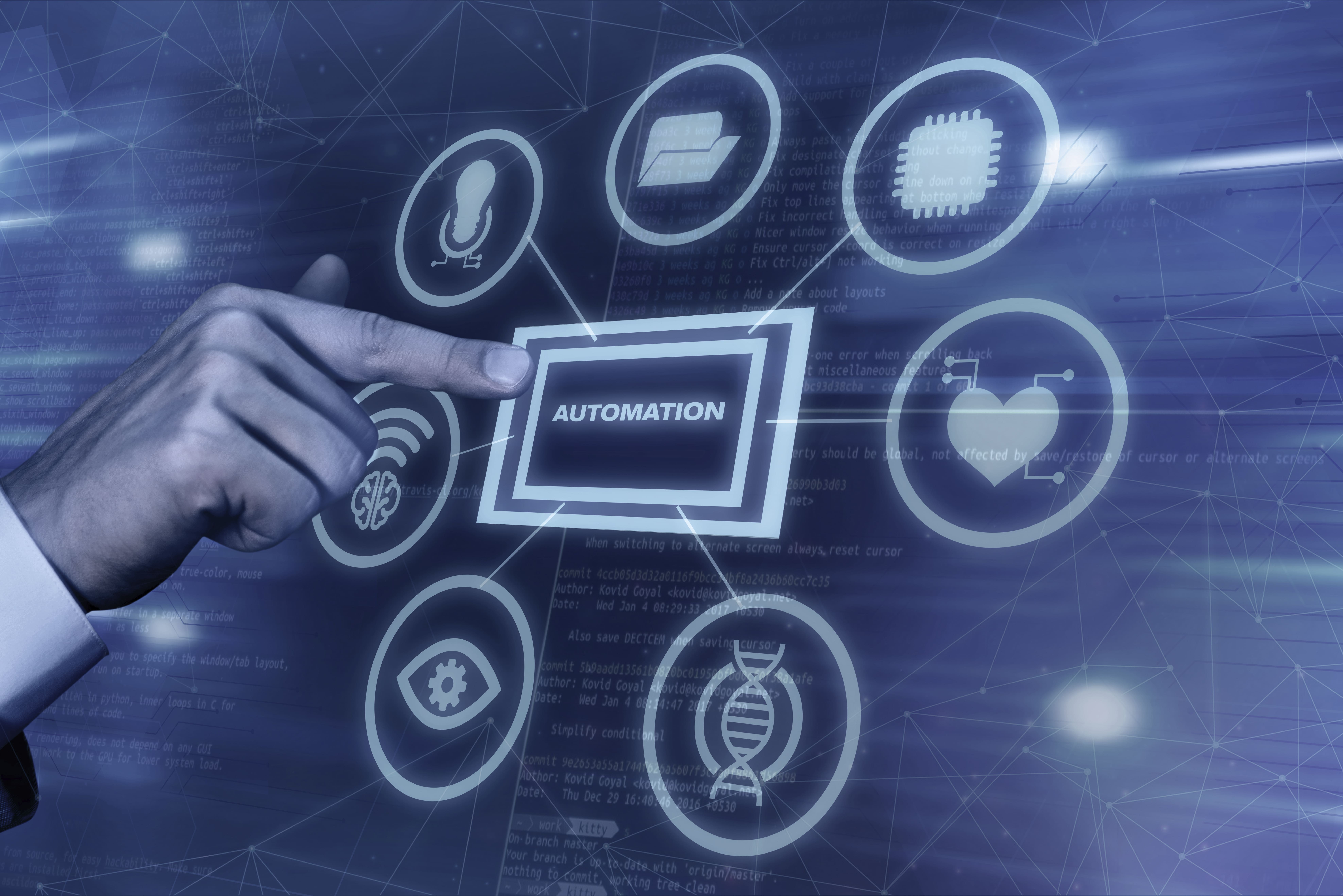 Professional analyzing data on laptop