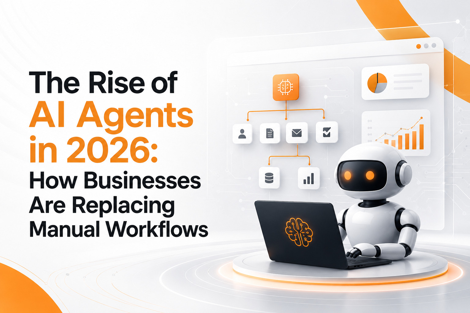 AI-powered workflow automation software replacing manual business processes with intelligent AI agents to improve efficiency and productivity in 2026.