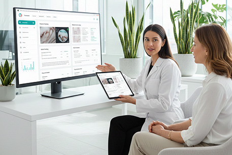 Patient relationship management module in dermatology EHR software