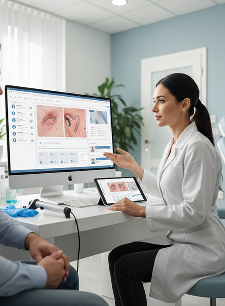ERP software designed for dermatology clinics and skin hospitals