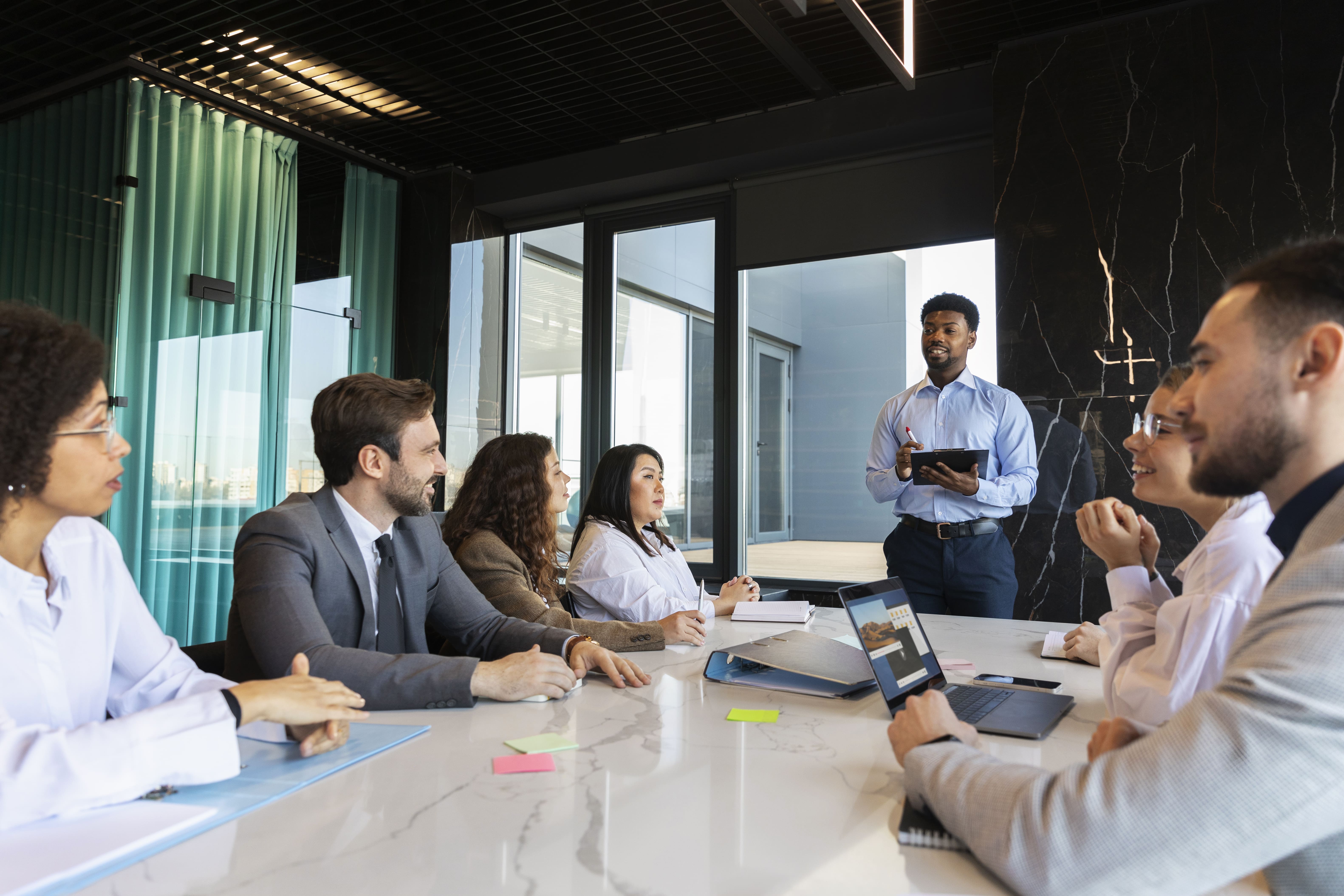 Team presentation on business growth strategy
